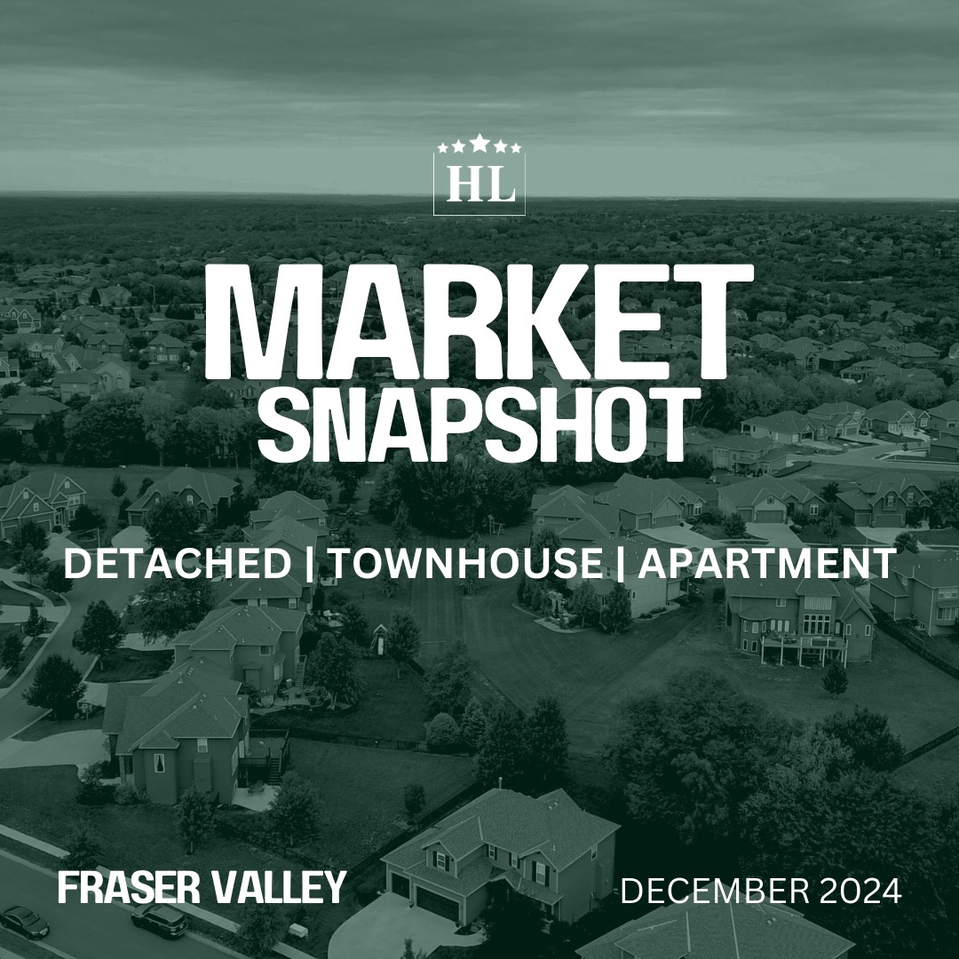 Fraser Valley Market Update: December 2024!